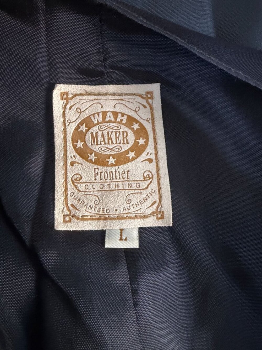 Wahmaker Frontier Mens Gray Herringbone Vest Large Shawl Collar Lined Pockets - Picture 4 of 9